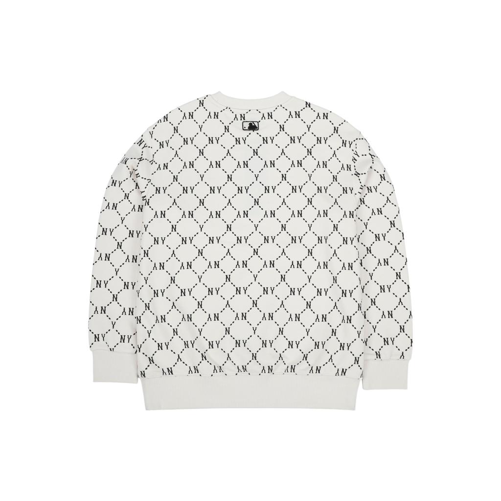 New MLB Old Flower Sweatshirts Unisex Cream 3AMTM0314-50CRS