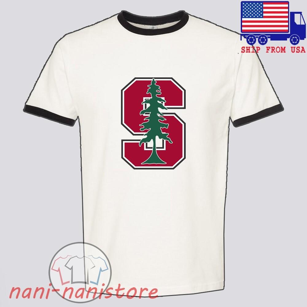 Stanford University Men#039;s Ringer Black Size S3XL Unisex T-Shirt XXL