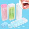 50 Pcs Dental Flosser Interdental Brush Clean Teeth Stick Toothpicks Floss Pick Oral Hygiene Tooth
