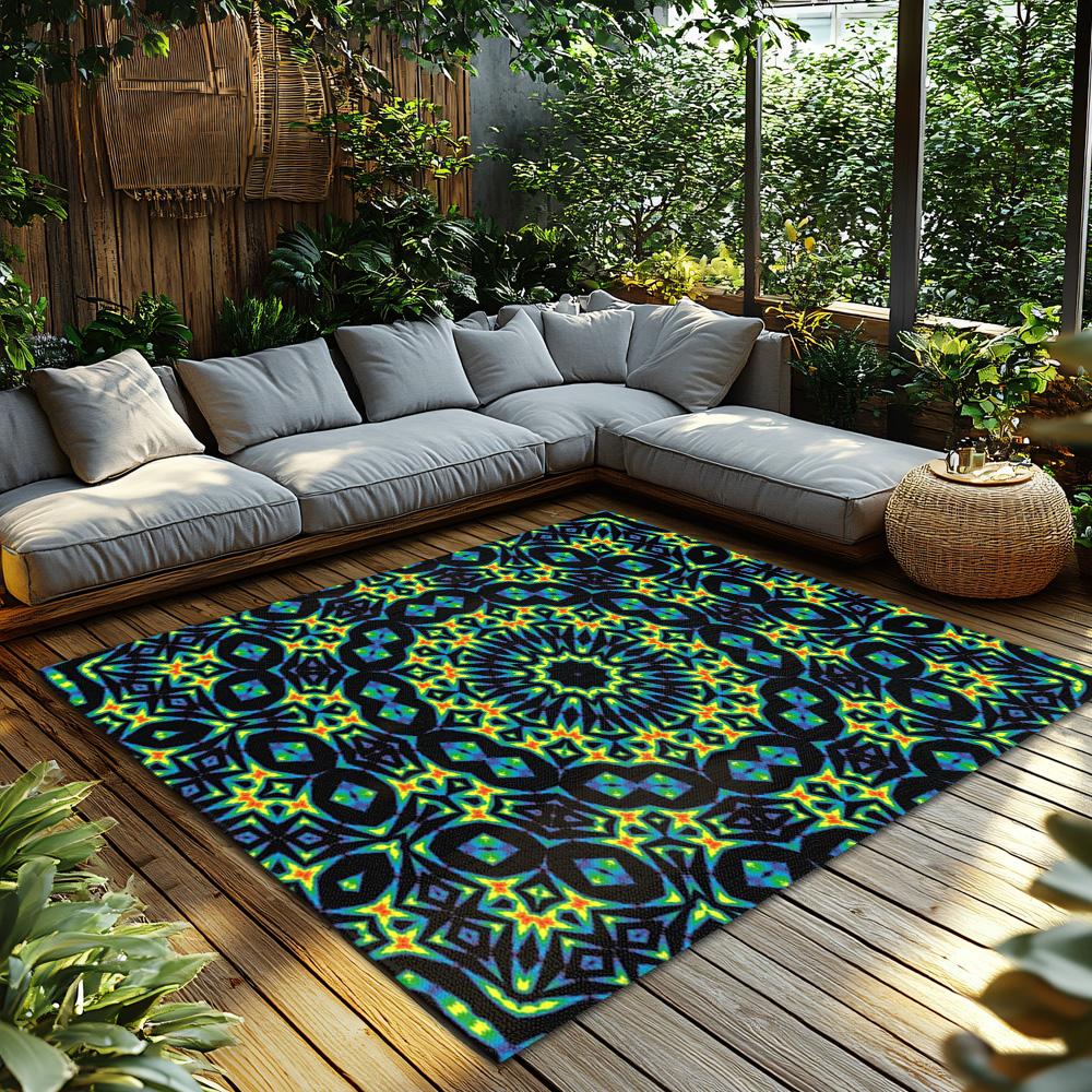 Area Rug Modern Abstract Geometric Pattern Non Slip Floor Mat Living Room Bedroom Home Decor Indoor Outdoor Carpet Washable Styl