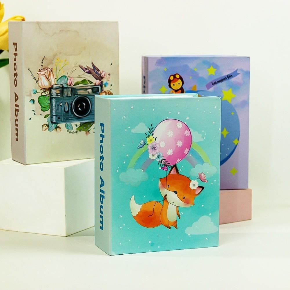 6 Inch 100 Pockets Photo Album Cloth Cover Photo Storage Scrapbook Album  Newborn Memory
