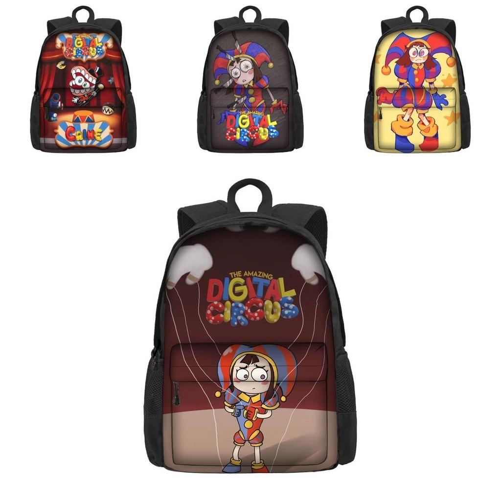 Mochila Escolar O Incrível Circo Digital Para Meninos E Meninas Respirável E Durável 3º-4º Ano Estilo Moderno E Descolado Material Poliéster