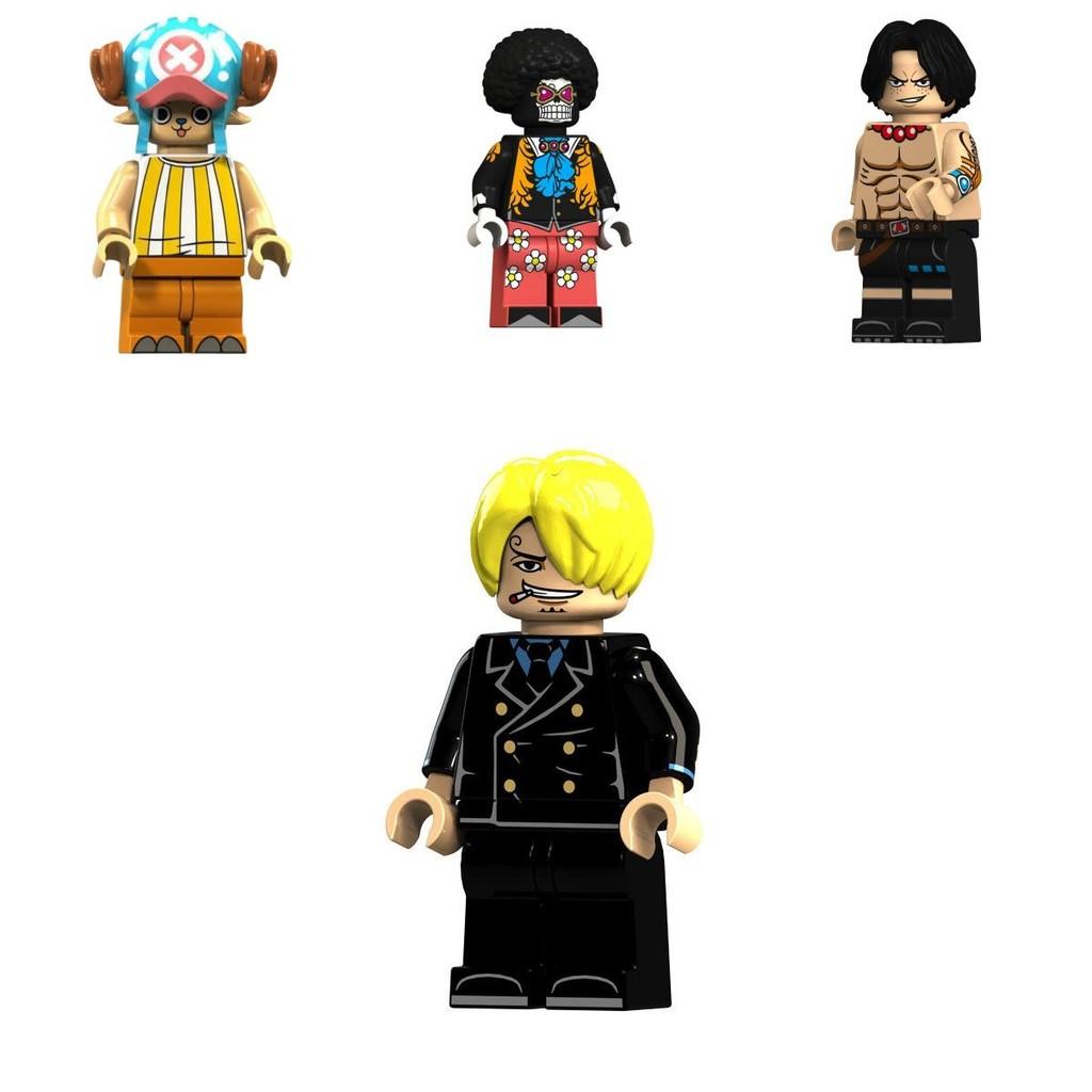 Set aus 15 One Piece Piraten-Bausteinen Chopper Luffy Zoro Robin Franky und mehr!