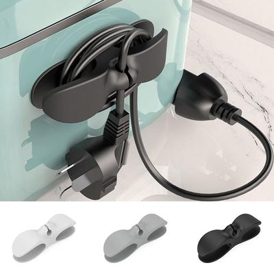 Wire Cable Winder Home Appliance Plug Organizer Data Line Management Clips For Computer Kitchen Office Storage Hook Rack