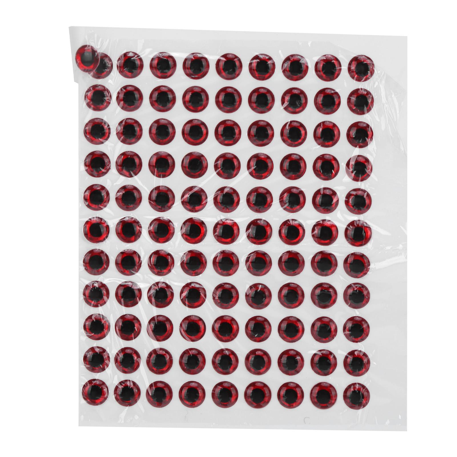 

100 Pcs Artificial Fishing Eye Oval 3D Fake Fishing Lure Eye Stickers for Baits Fishing Accessories