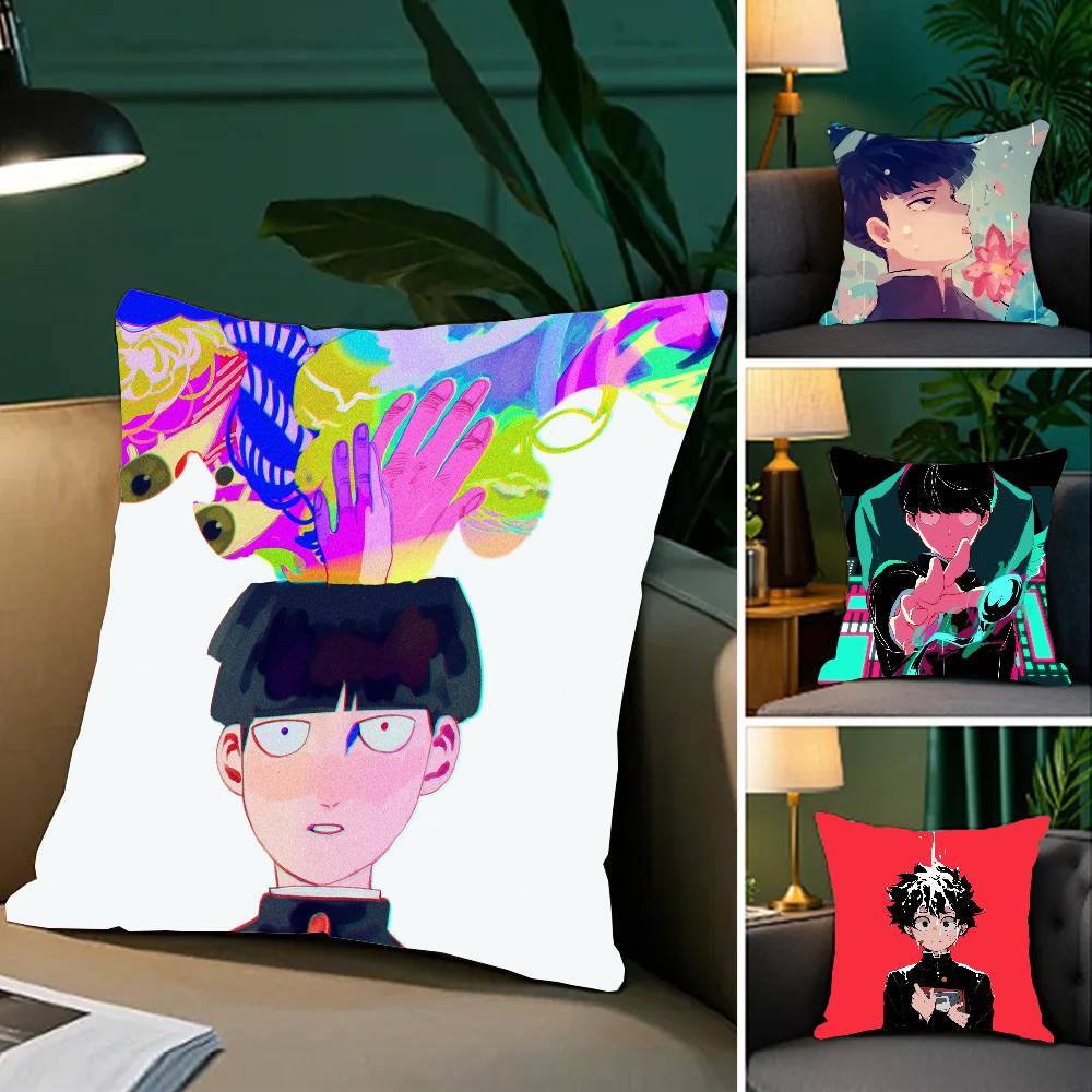 Shigeo Kageyama Manga Mob Psycho 100 Pillow Case Sofa Cushion Cover Room Home Decoration