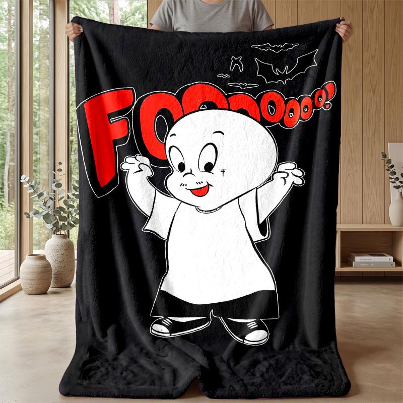 Soft Flannel Blanket Lightweight Cozy Bedroom Living Room CoverCasper the Friendly Ghost