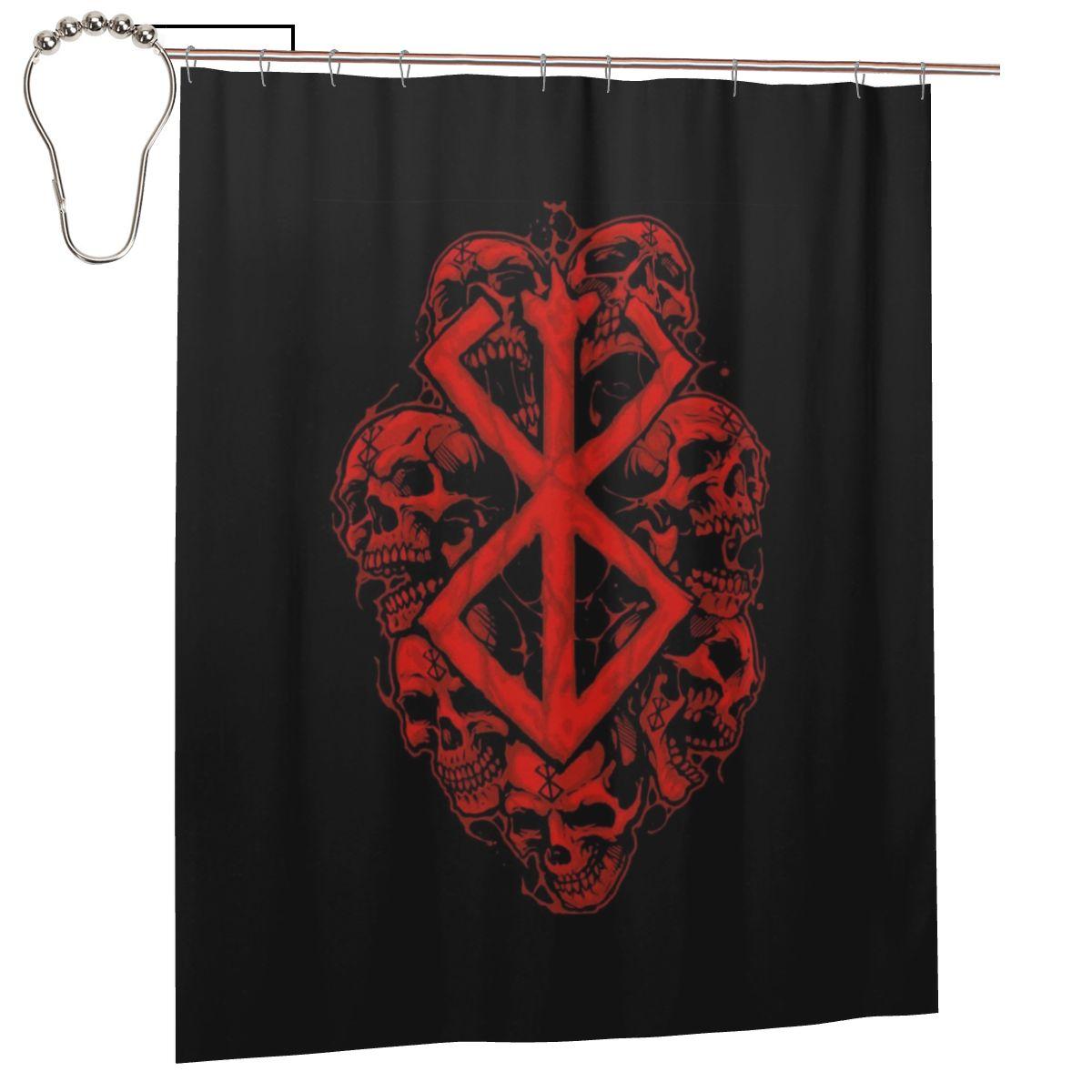 

Berserk Sacrifice Mark Demon Sword And Magic Shower Curtain Bathroom Polyester Waterproof Bath Curtains With Hooks W60H190(CM)-1 Pcs