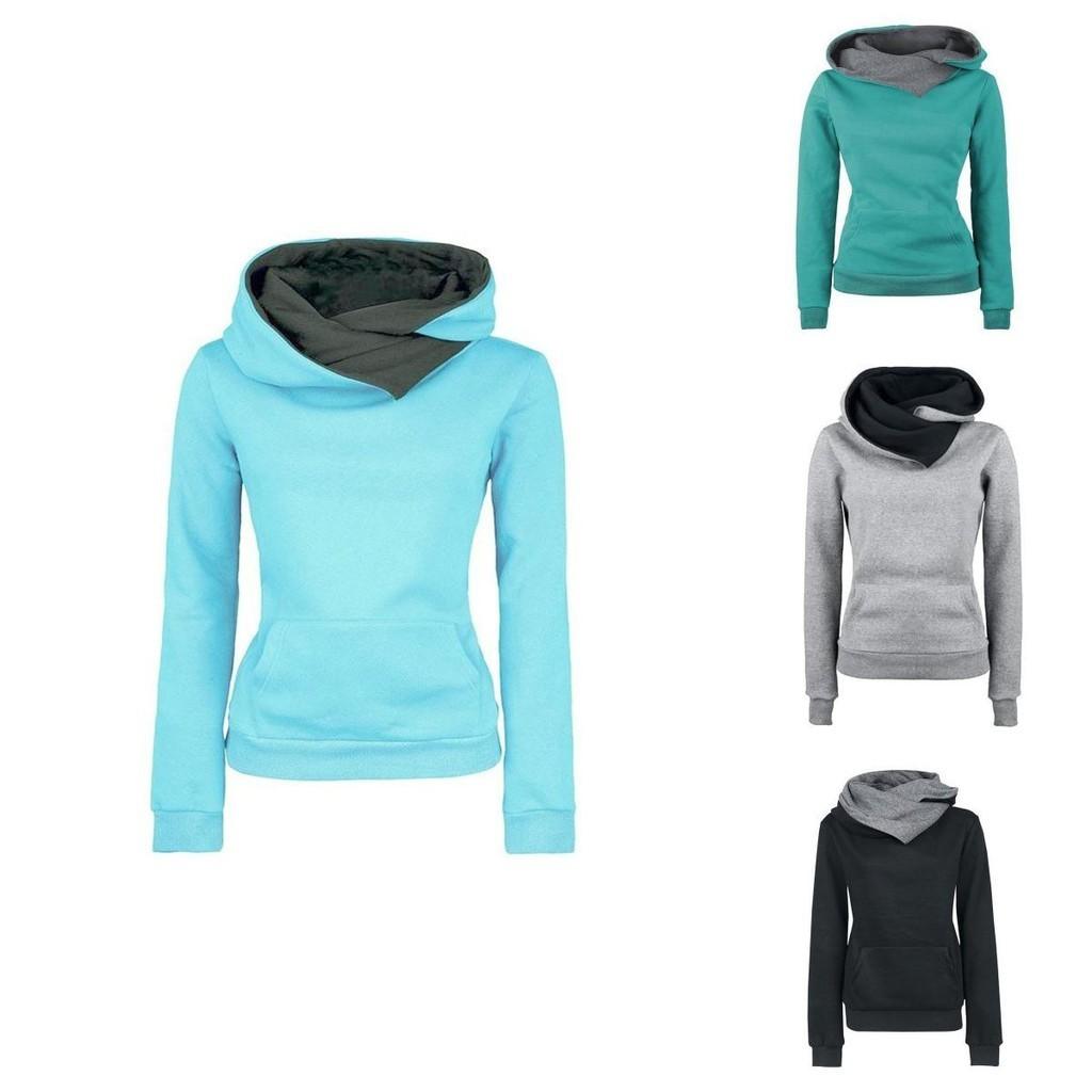 Versatile Women's Autumn Winter Hooded Pullover Ideal For Everyday Wear