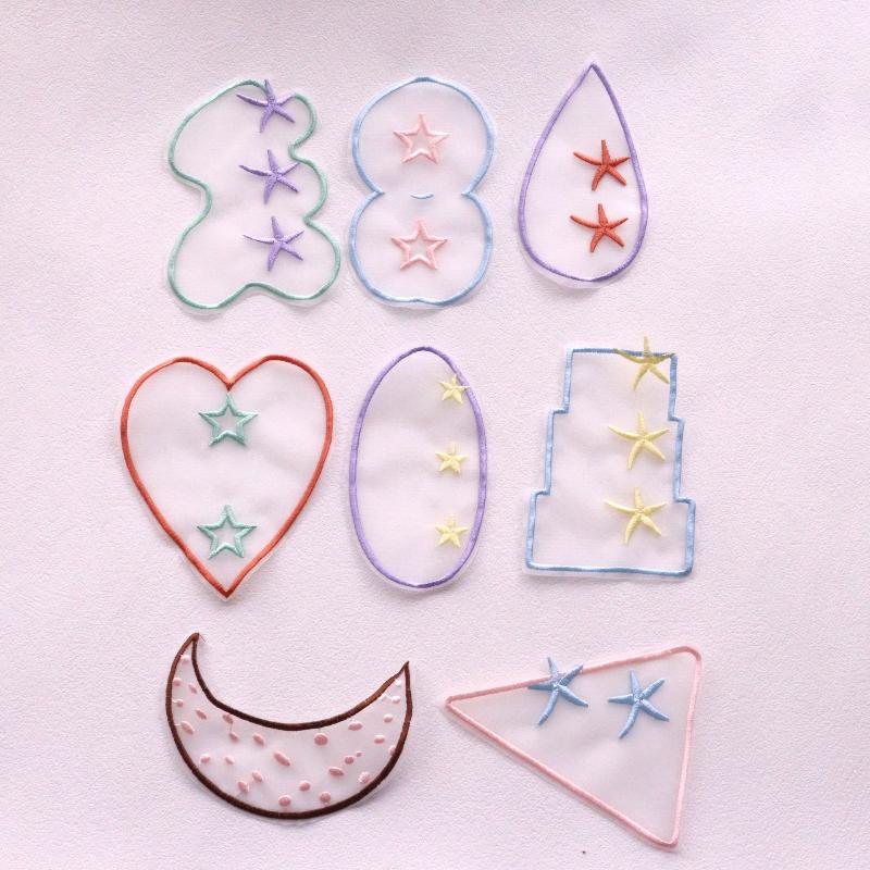 Organza Embroidery Bookmark Ins Reading Mark Delicate Student Gift Office School Supplies Stationery Items