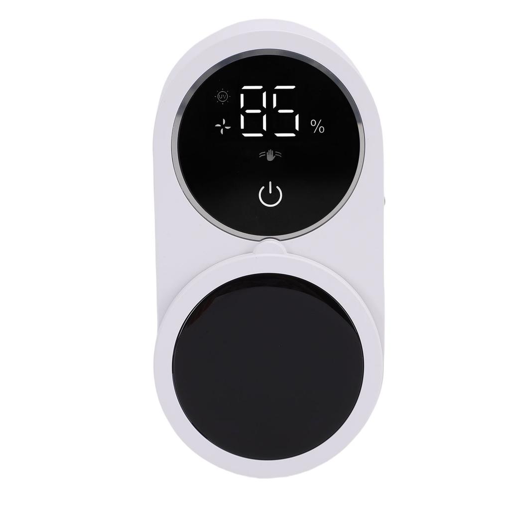 Wall Mount Toothbrush Cleaner Rechargeable Toothbrush Holder Cleaning and Drying Automatic Sensing Cover for Bathrooms