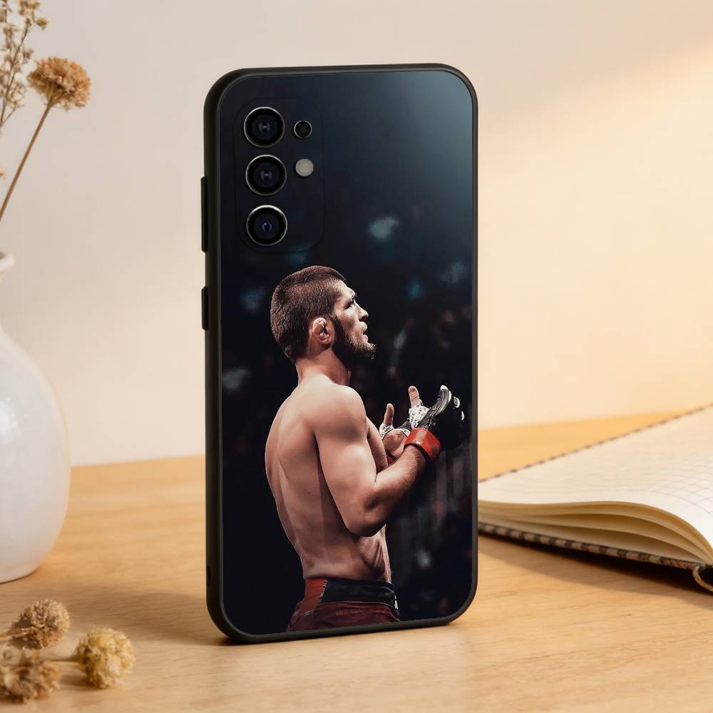 Champion Boxing K-Khabib Phone Case For Samsung S25,S24,S21,S22,S23,S30,Ultra,S20,Plus,Fe,Lite,Note,10,Black Cover Samsung S24Plus