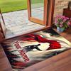 Crystal Velvet Rug Custom Name Text, Soft Non Slip Floor Mat Home DecorPoland