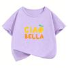 Graphic Ciao Bella Lemon Harajuku T Shirts Short Sleeve Kids Childrens Tshirt Boys Girls Casual Top Tee Summer Spring
