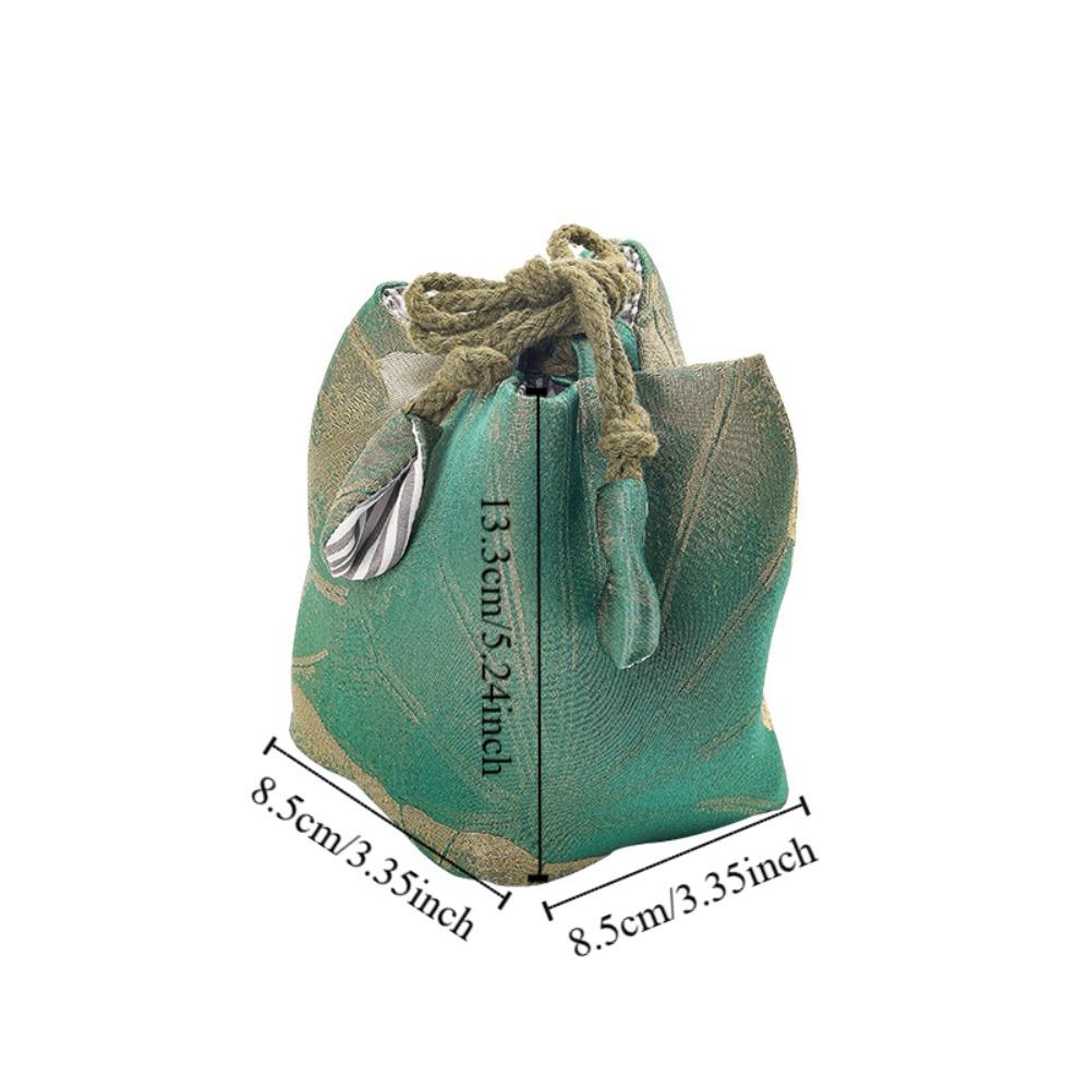 Chinese Style Teaware Storage Bag Breakage-proof Small Item Pouch Embroidered Handbag  Festival