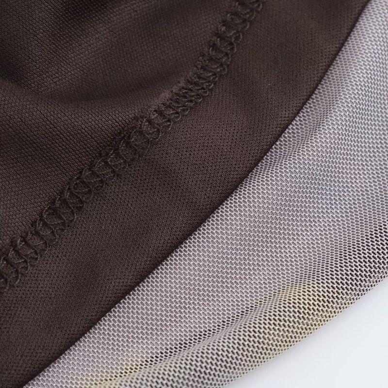 Kaslead New Arrival Women's Clothing Fashion Style Fashion Minimalist Silm Print Ruched Dress 9601541