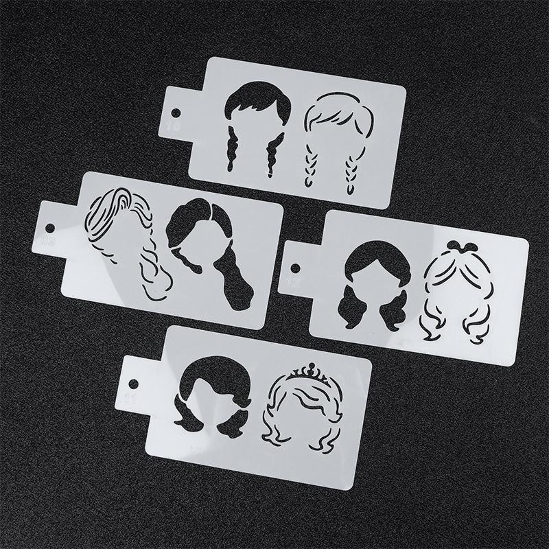 18 Sztuk Puste Szablony do Malowania Ciała Wielokrotnego Użytku Styl Dziewczęcy Księżniczka Szablony do Malowania Artystycznego Ciała na Imprezy Świąteczne