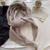 Solid Color Triangle Shawl Striped Cross Scarves Retro Large Wraps  Clothing Accessories