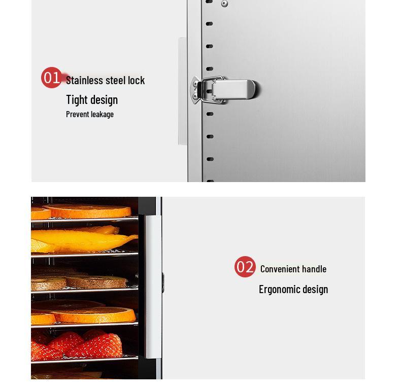 Septree 12-Layer Stainless Steel Small Dehydrator for Fruits and Pet Food