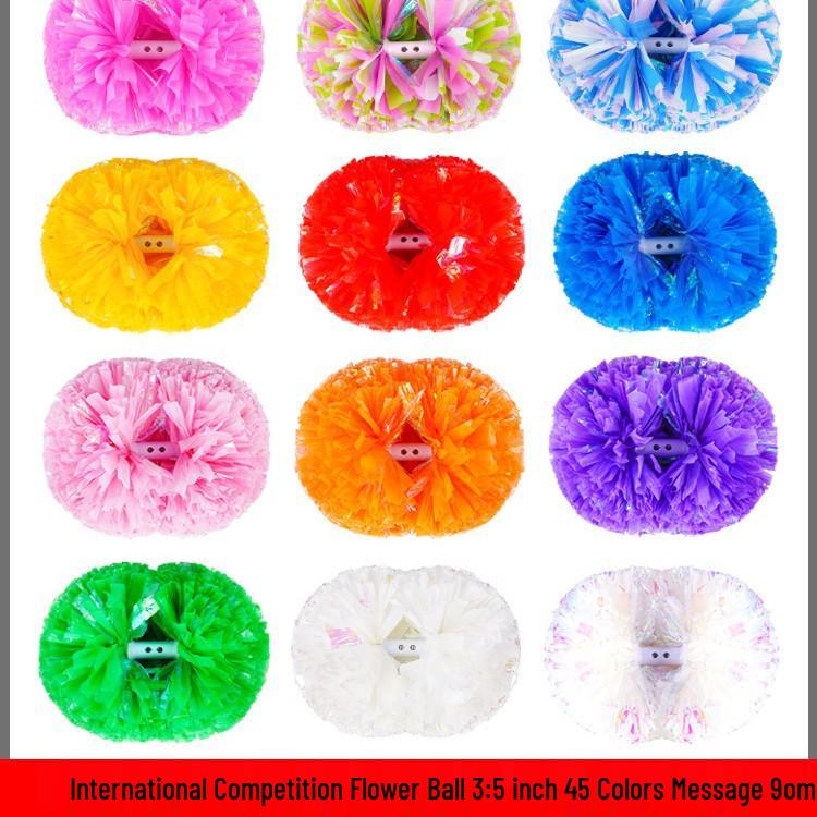 Cheerleading Pom-Poms | Handheld Flower Balls | Dance Performance Props | Colorful Cheer Balls