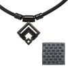 Official Limited Edition Towel Magnetic Necklace TAO Necklace ARAN Gloss Black [Colantotte] Set, (L, 47cm)