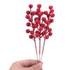 AEE4-20 Pack 8Inch Artificial Christmas Red Berries Stems For Christmas Tree Ornaments,DIY Xmas Wreath,Holiday And Home Decor