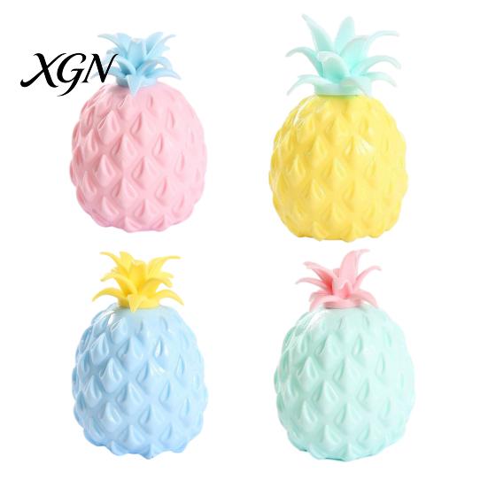 Jouet à presser à la main Ananas Soulagement de l'anxiété Réduction du stress Balle Exercice Relaxation Fruit Sensoriel Fidget Cadeaux de fête