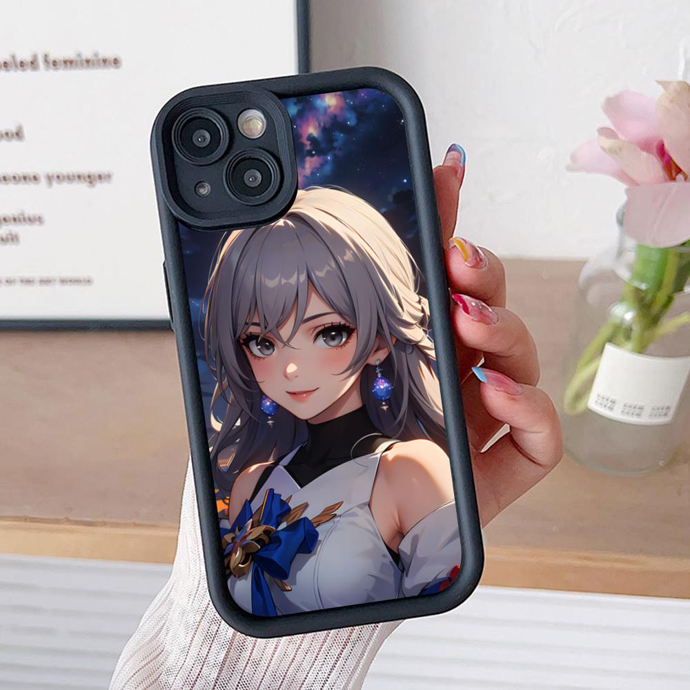 HSR Bronya Verdikte TPU Mobiele Telefoonhoesje voor iPhone 17 16 15 14 13 12 11 Air Pro Max Plus Kleurrijke Cover