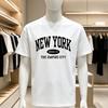 Neuer Stil T-Shirt für den täglichen lässigen Look HipHop Shirt Atmungsaktives T-Shirt mit feiner Textur Grafikdruck T-Shirt Eng anliegendes Tsh
