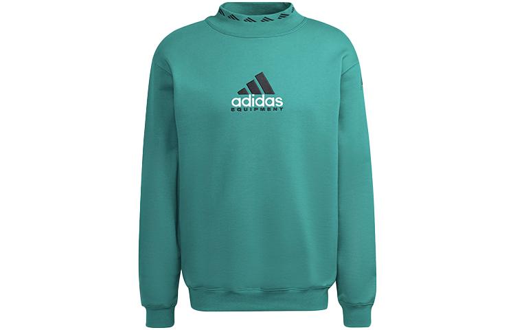 Adidas Originals EQT Sweatshirts Men s Green Half Turtleneck Moderate Regular HG8093 S