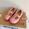 Children Spring/autumn New Girls Foreign Style All Vintage Leather Shoe Grandma Shallow Mouth Mary Jane Shoes Zapatos para niñas