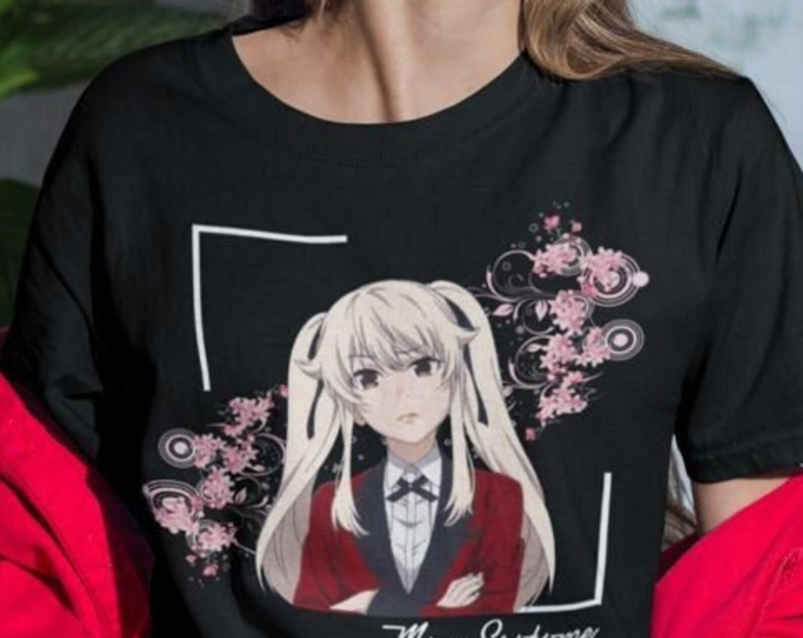 Kakegurui Yumeko Anime T shirt Unisex, Anime Manga Shirt, Anime Shirt, Anime Lover Shirt, Graphic Anime Tee, Manga Shirt, Japanese Shirts 4XL