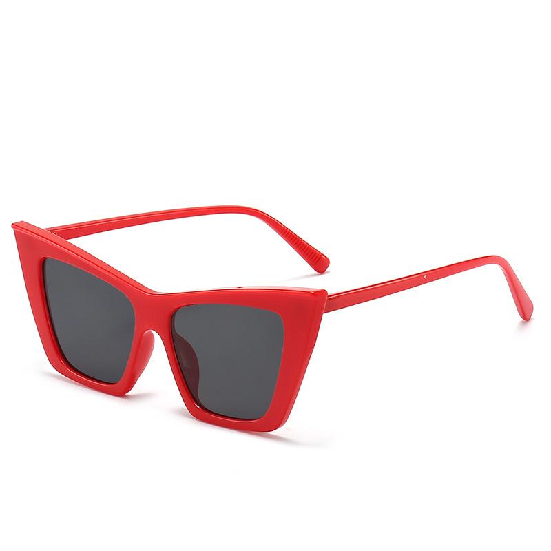 Trendy Versatile Sunglasses Designer Luxury Cat Eye Fashion Large Frame Sunglasses for Women Sunscreen UV Protection Sun Glasses