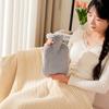 Large Hot Water Bottle with Zipper, Plush, Detachable, Simple Design, Large Capacity, Specifically for Warming Feet and Bed