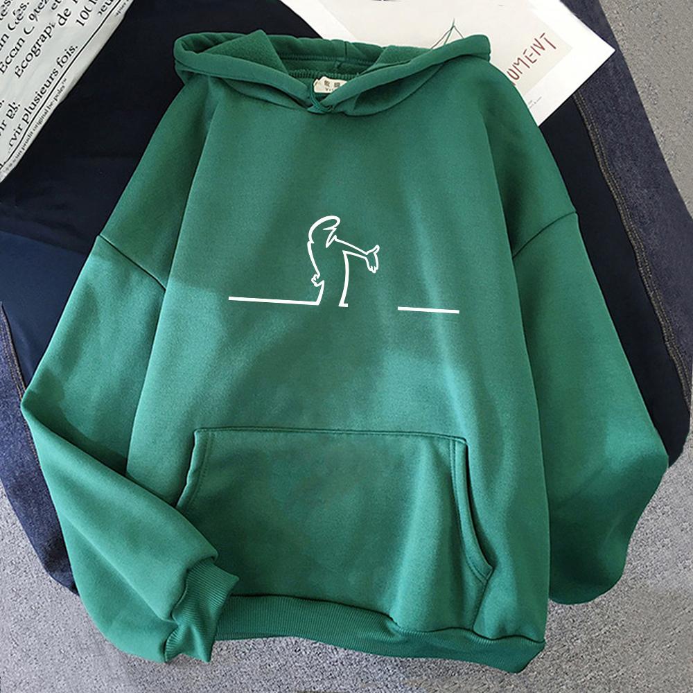 Lustige Damen-Hoodies La Linea The Line Osvaldo Cavandoli TV Basic Sweatshirts Grafische Kleidung Kapuzenpullover für Winter Herbst