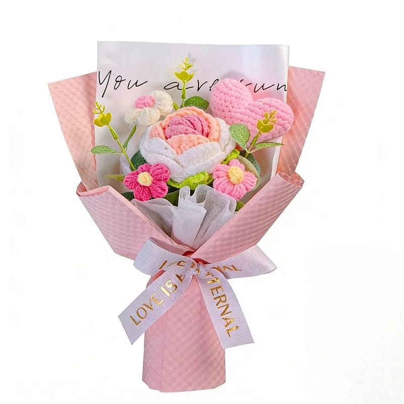 Handmade Artificial Flower Bouquet for Mother’s Day Gift Bridesmaid Birthday Creative Holiday Home Decor Everlasting Flowers