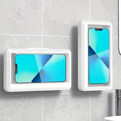 1PC Dusche Telefon Halter 360 Grad Rotation Berührbaren Dusche Telefon Halter Shell Halterung Für Bad Badewanne Küche Wand