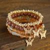 Bohemian Creative Bracelet Women's Jewelry Butterfly Crystal Multi-layer Beaded Fashion Bracelet