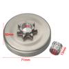 7T Clutch Cover Drum Chain Sprocket For 340 With Needle Roller Bearing