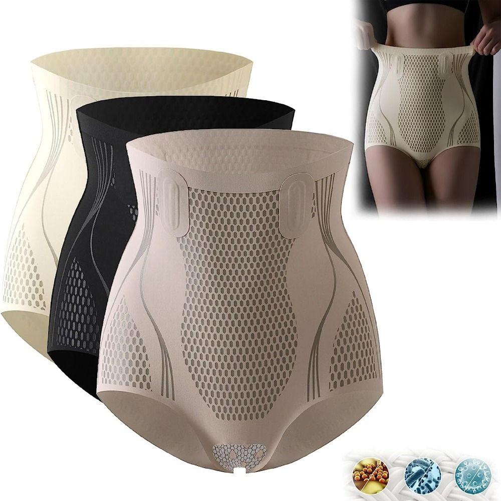 Nude Color Ice Silk Ion Shaping Short Black Color Fiber Restoration Shaper Yoga Sports