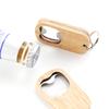 1Pcs Wood Stainless Steel Beer Bottle Opener Baptism Gift Wedding Party Guest Keychain Opener