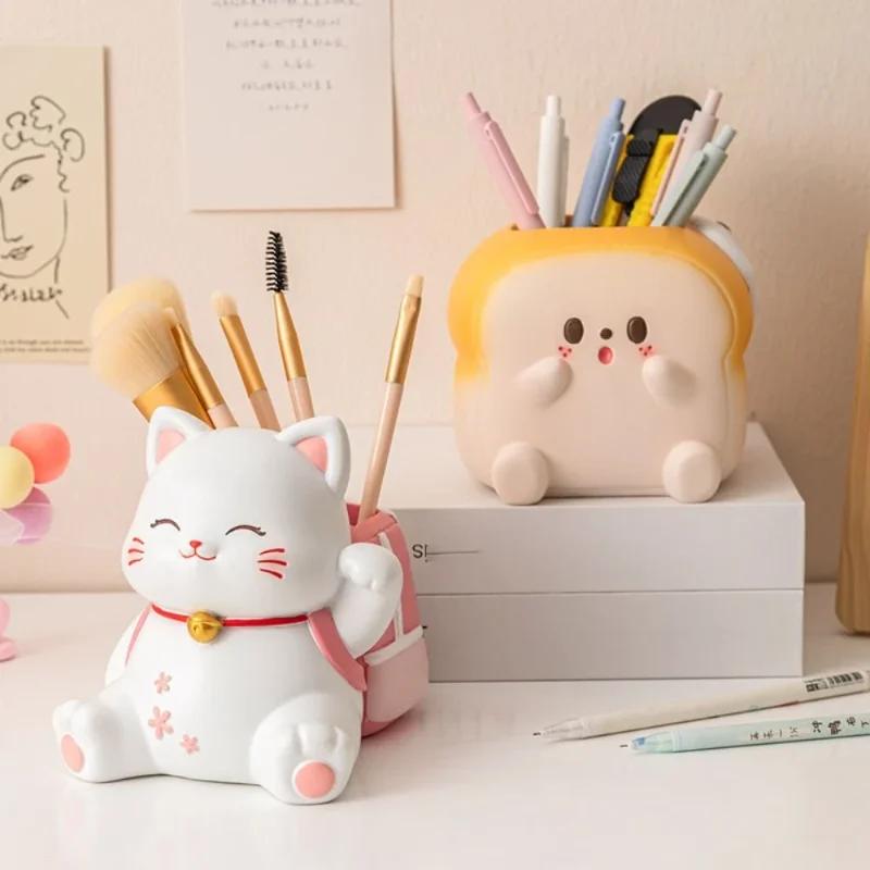 Kreative Cartoon-Geschenk zum Lehrertag, Schüler, hochwertiger Stifthalter, Studierzimmerdekoration, Büro-Desktop-Aufbewahrung, Ornament