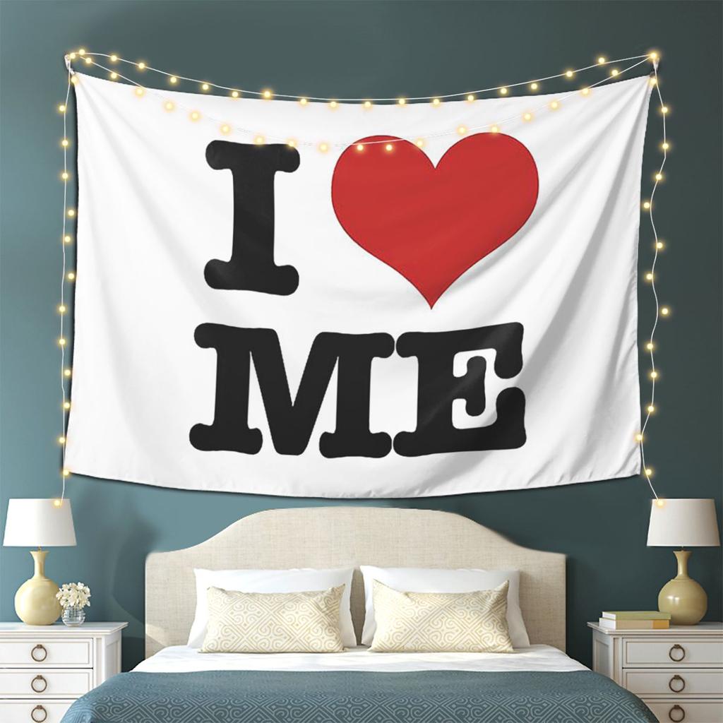 I Love Me Tapestry Wall Hanging Aesthetic Home Decoration Tapestries for Dorm Room