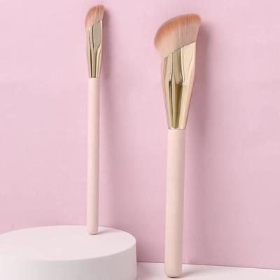 Pennello da Trucco Fondotinta Testa Obliqua Pennelli Cosmetici per Sfumare Fondotinta Liquido Correttore Contorno Viso Strumento di Bellezza