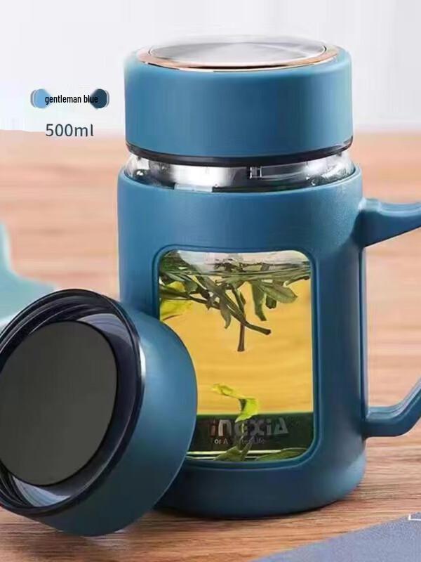 Shu Fu Large Capacity Heat-Resistant Glass Mug with Handle