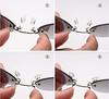 [PLOPLO] Matrix Morpheus Ultra-Light Square and Round Nose-Clipping Matrix Sunglasses (Black)