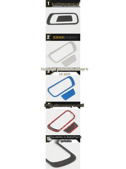 18 Eado Glove Box Sequin and Cockpit Storage Handle Frame Decorative Sticker Set