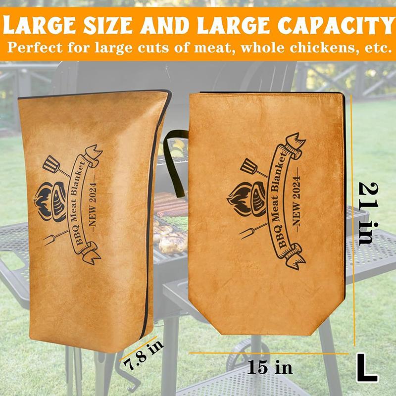 

Одеяло для барбекю для отдыха мяса с широким горлом, мешок для отдыха мяса, водонепроницаемое одеяло для отдыха мяса для большой грудинки/говядины/индейки L