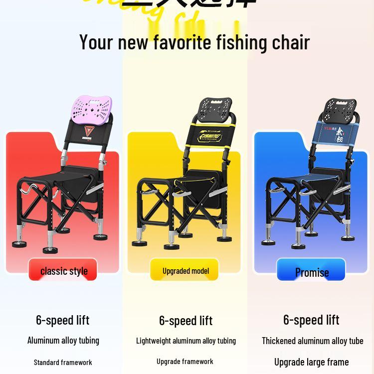 Multi-Functional Folding Fishing Chair: Portable, Reclining, All-Terrain Fishing Seat