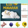 High-quality Moon Heart Balloon Set For Hajj Mubarak Celebrations